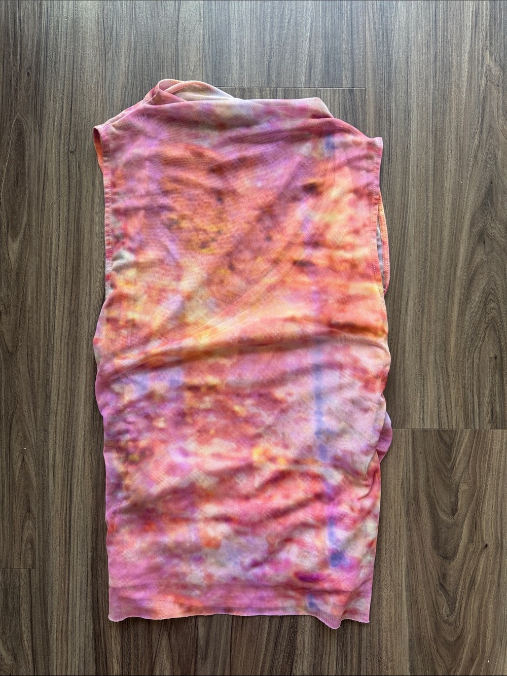 Zara Pink, Orange and Purple Tie-Dye Sleeveless Top